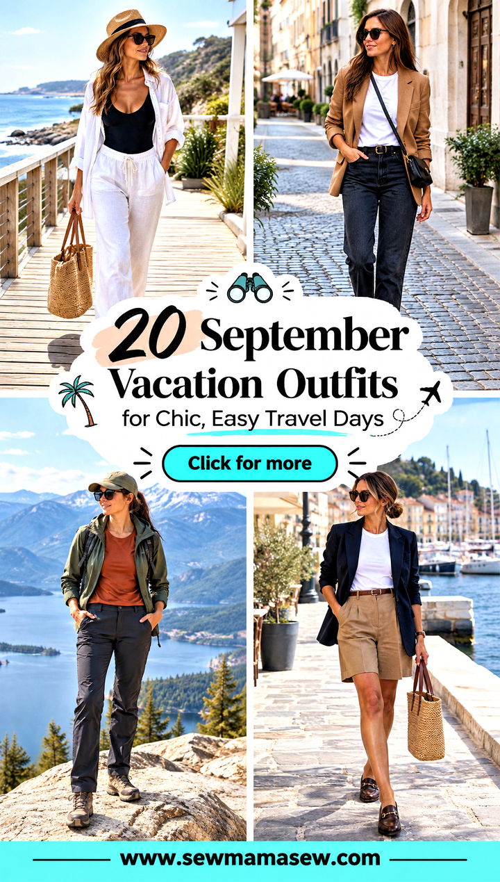 20 September Vacation Outfits for Chic Easy Travel Days - 20 September Vacation Outfits for Chic, Easy Travel Days