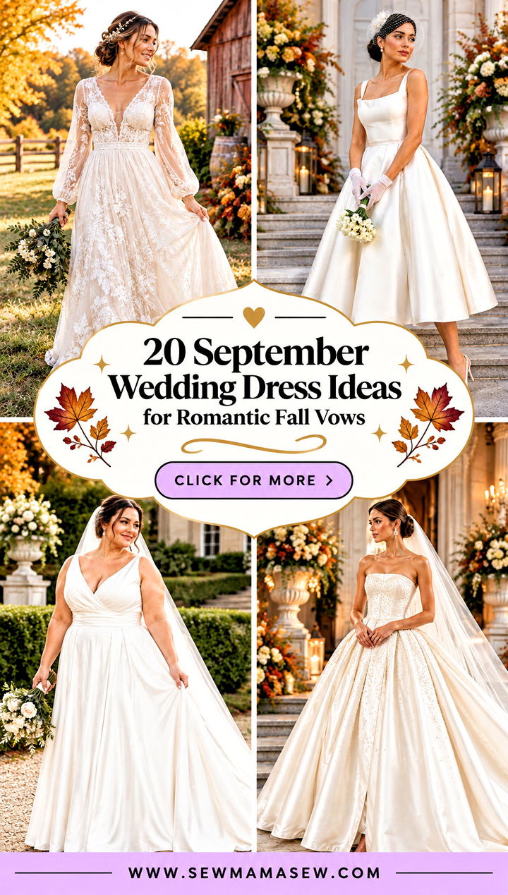 20 September Wedding Dress Ideas for Romantic Fall Vows - 20 September Wedding Dress Ideas for Romantic Fall Vows