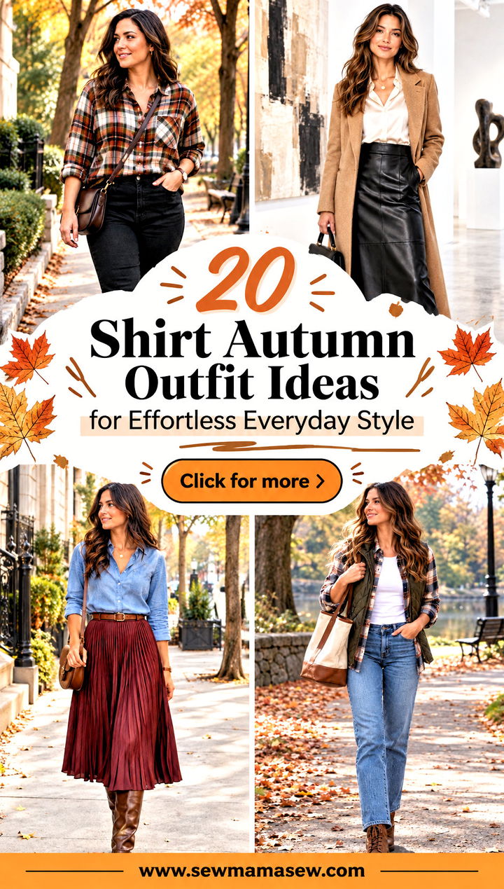 20 Shirt Autumn Outfit Ideas for Effortless Everyday Style - 20 Shirt Autumn Outfit Ideas for Effortless Everyday Style