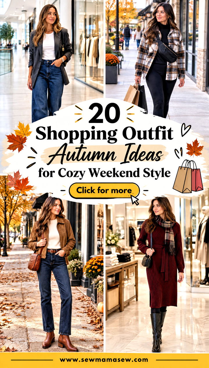 20 Shopping Outfit Autumn Ideas for Cozy Weekend Style - 20 Shopping Outfit Autumn Ideas for Cozy Weekend Style