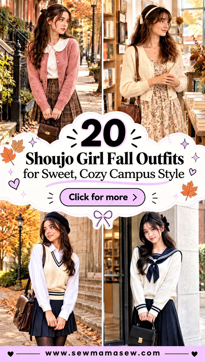 20 Shoujo Girl Fall Outfits for Sweet Cozy Campus Style - 20 Shoujo Girl Fall Outfits for Sweet, Cozy Campus Style