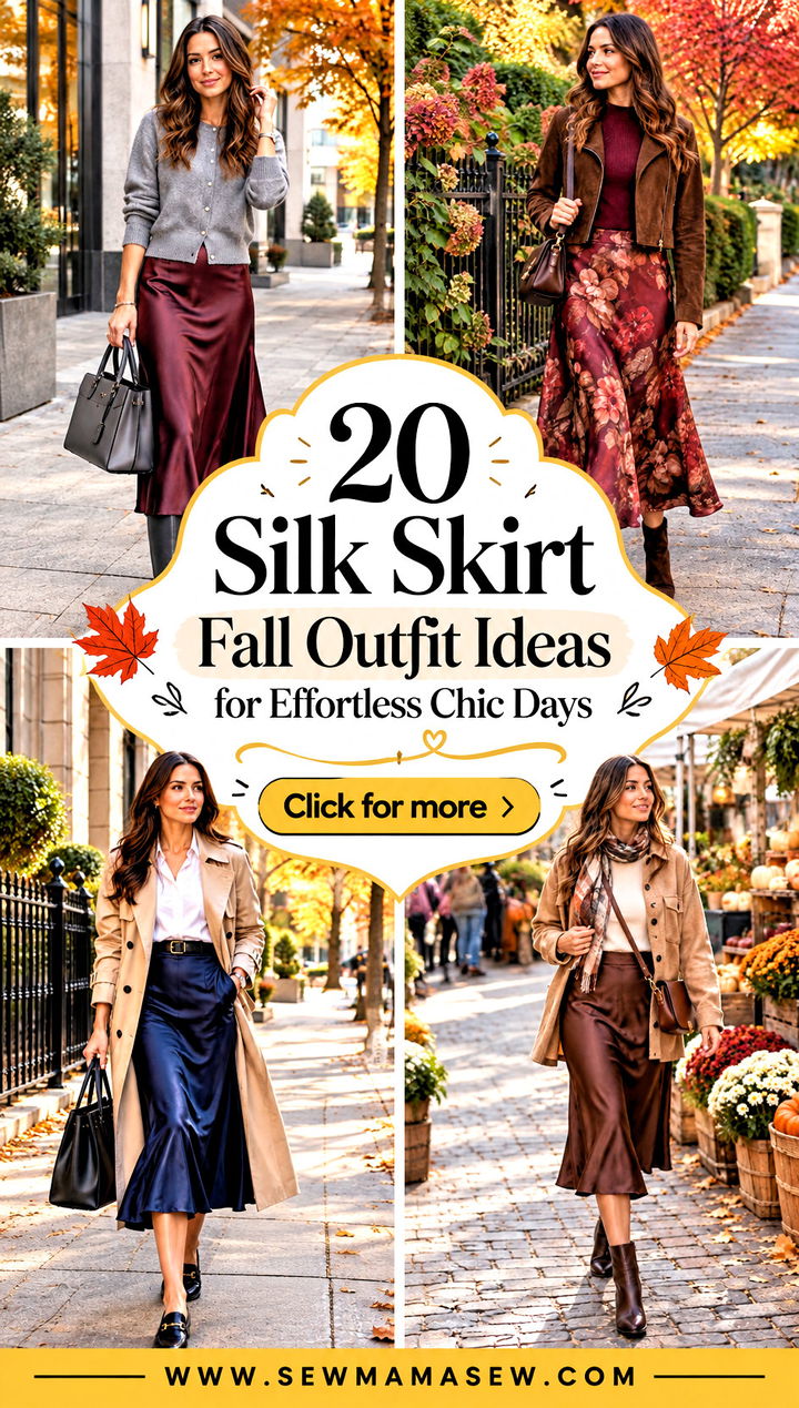 20 Silk Skirt Fall Outfit Ideas for Effortless Chic Days - 20 Silk Skirt Fall Outfit Ideas for Effortless Chic Days