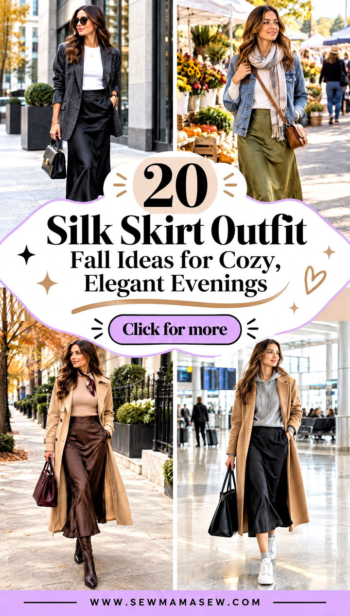 20 Silk Skirt Outfit Fall Ideas for Cozy Elegant Evenings - 20 Silk Skirt Outfit Fall Ideas for Cozy, Elegant Evenings