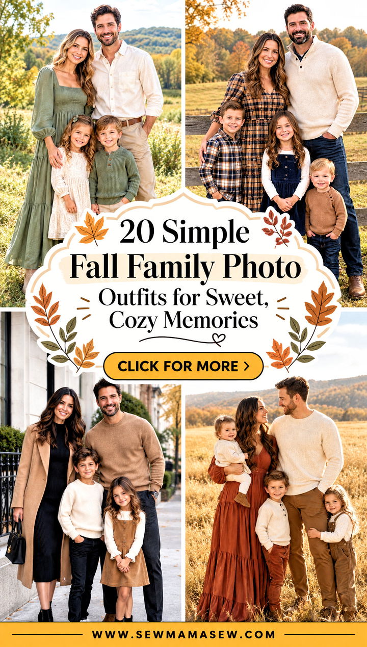 20 Simple Fall Family Photo Outfits for Sweet Cozy Memories - 20 Simple Fall Family Photo Outfits for Sweet, Cozy Memories