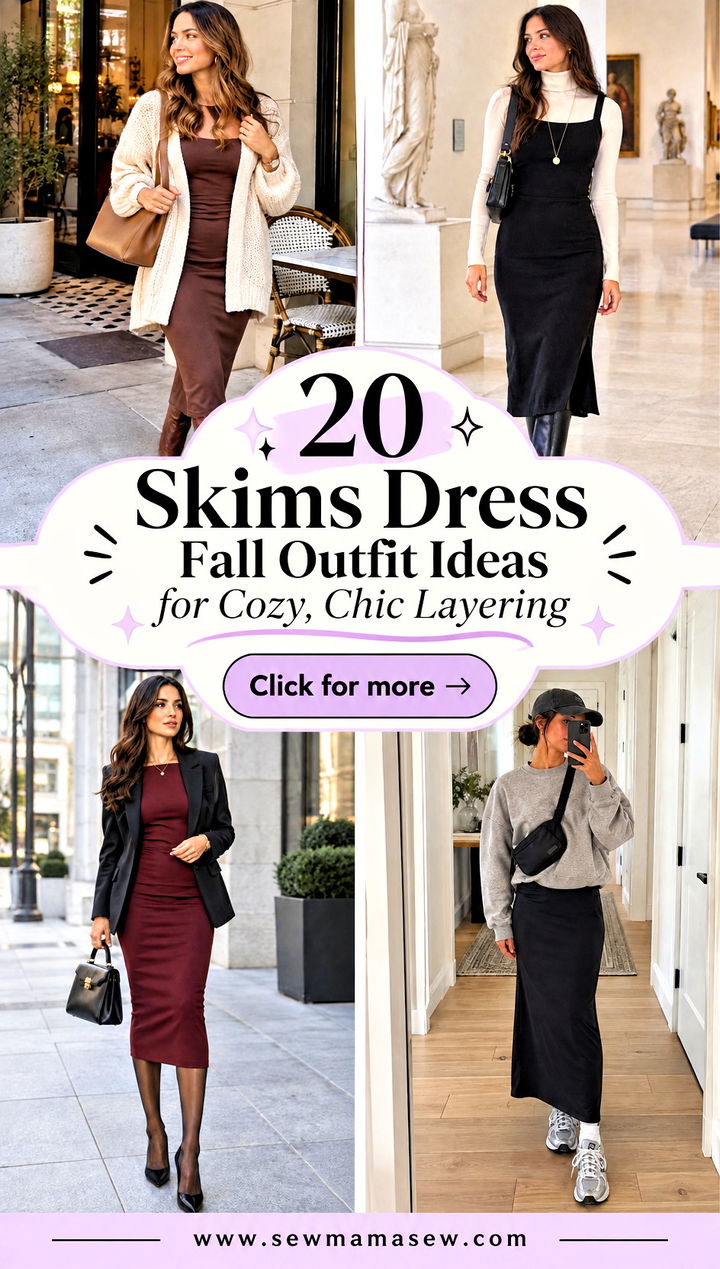 20 Skims Dress Fall Outfit Ideas for Cozy Chic Layering - 20 Skims Dress Fall Outfit Ideas for Cozy, Chic Layering