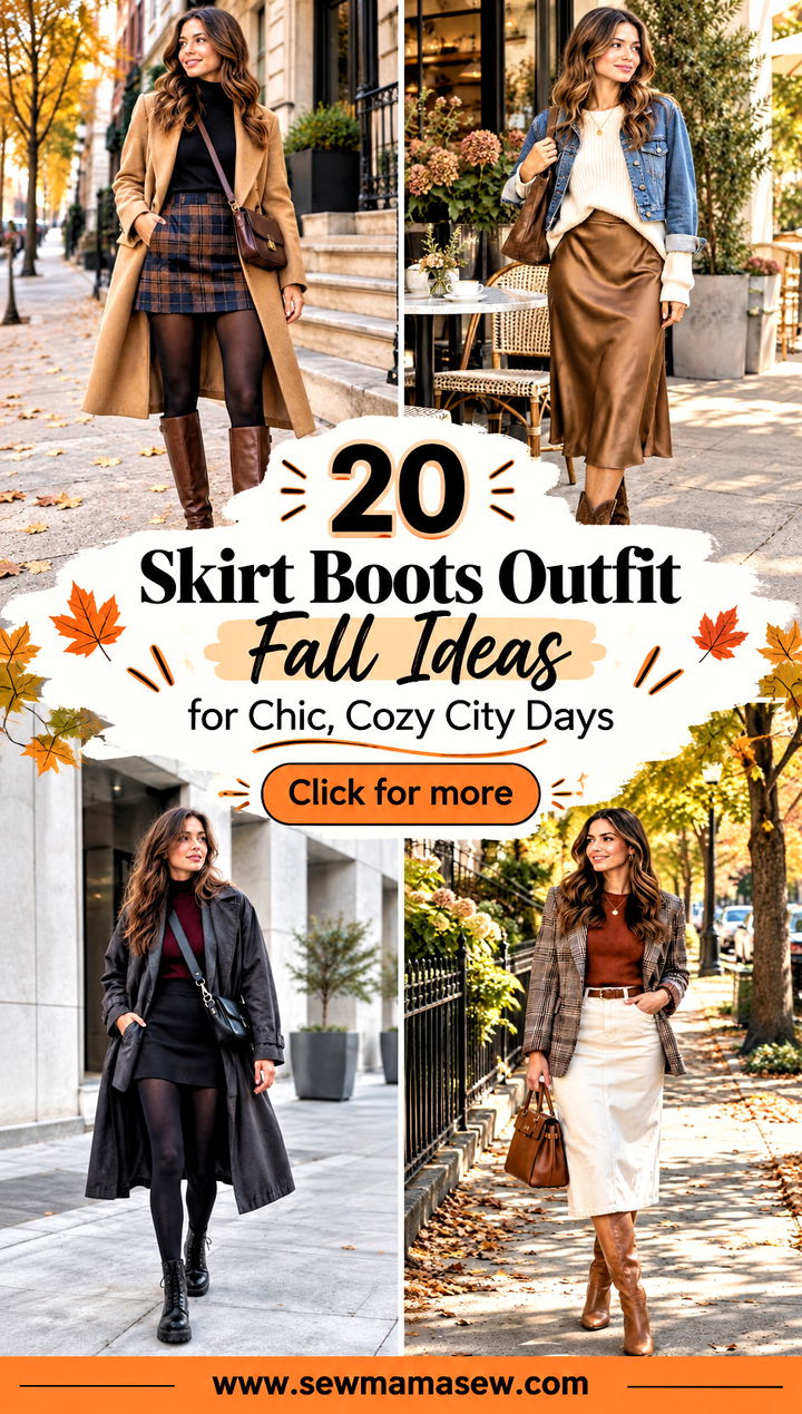 20 Skirt Boots Outfit Fall Ideas for Chic Cozy City Days - 20 Skirt Boots Outfit Fall Ideas for Chic, Cozy City Days