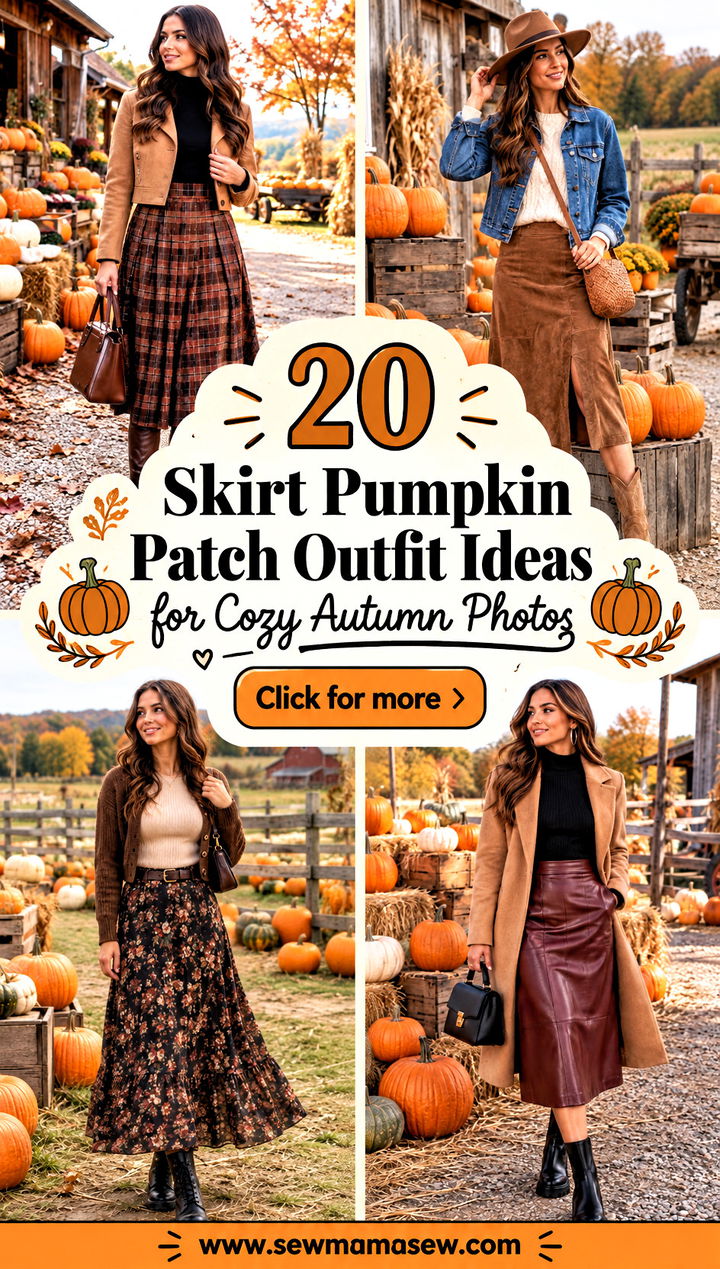 20 Skirt Pumpkin Patch Outfit Ideas for Cozy Autumn Photos - 20 Skirt Pumpkin Patch Outfit Ideas for Cozy Autumn Photos