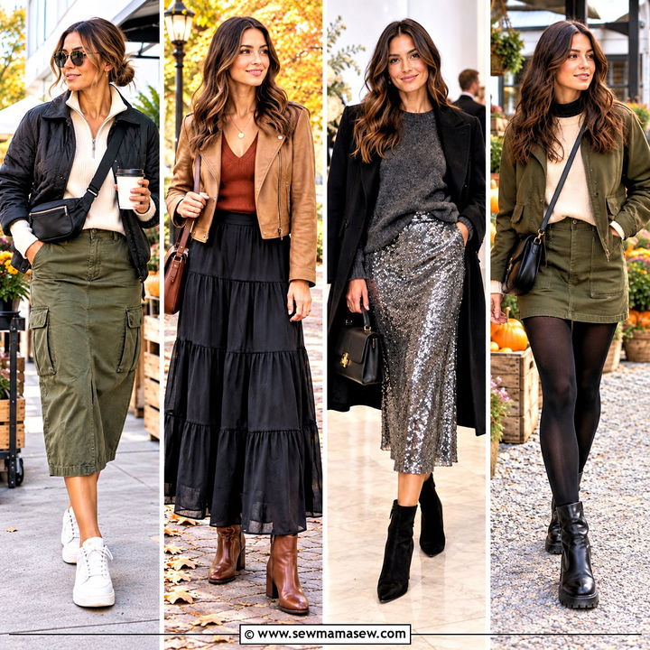 20 Skirt and Sweater Outfit Fall Ideas for Cozy Weekends