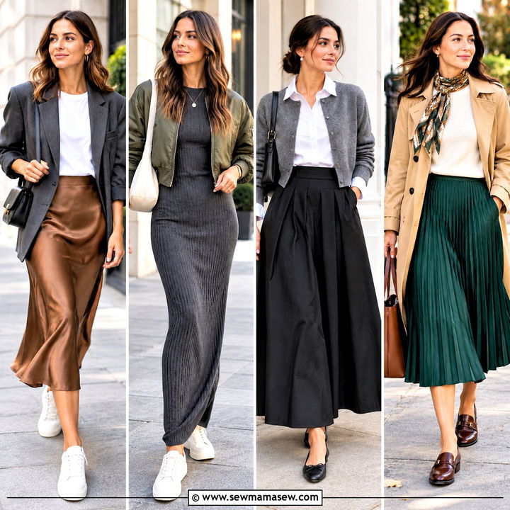 20 Skirt for Fall Ideas to Refresh Your Cozy Autumn Style