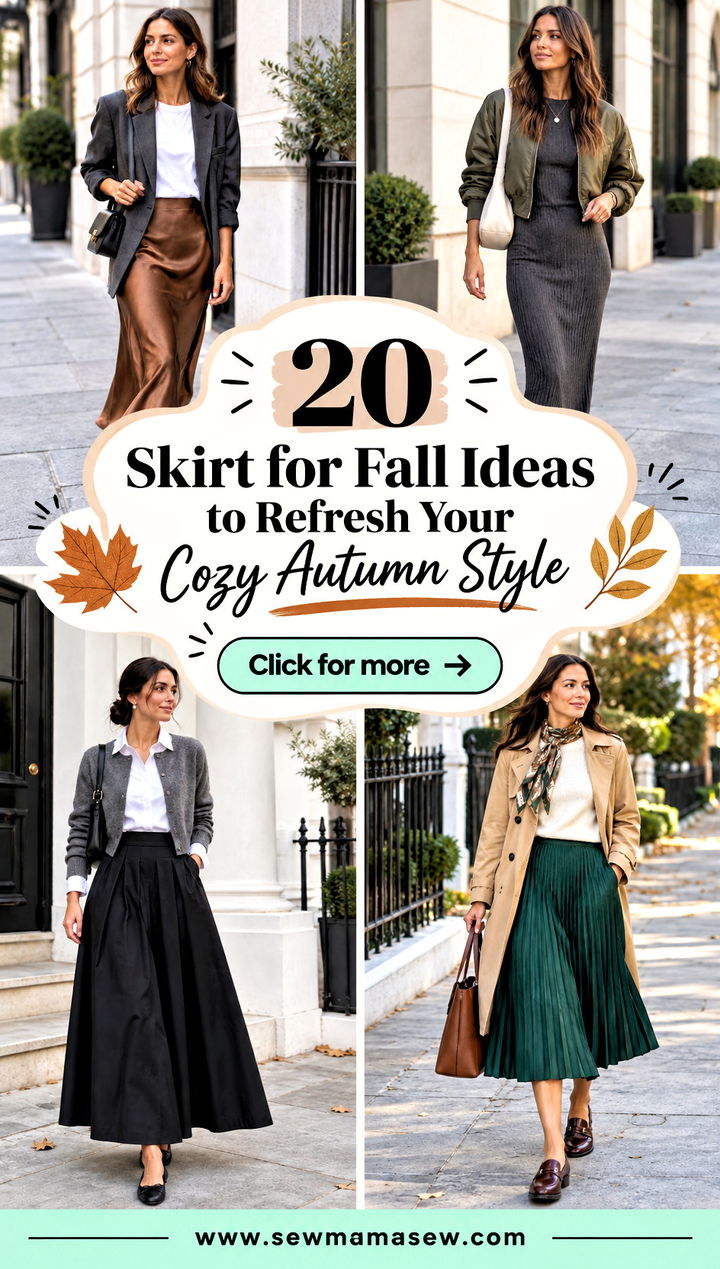 20 Skirt for Fall Ideas to Refresh Your Cozy Autumn Style - 20 Skirt for Fall Ideas to Refresh Your Cozy Autumn Style