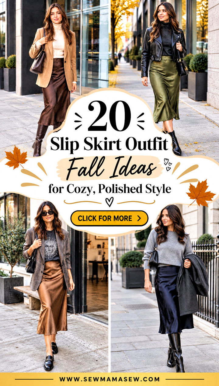 20 Slip Skirt Outfit Fall Ideas for Cozy Polished Style - 20 Slip Skirt Outfit Fall Ideas for Cozy, Polished Style
