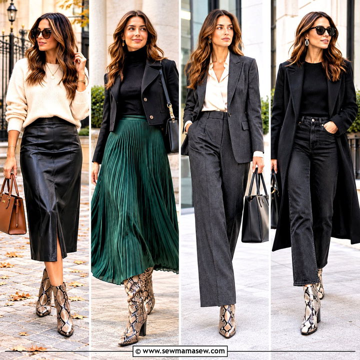 20 Snake Boots Outfit Fall Ideas for Bold Everyday Style