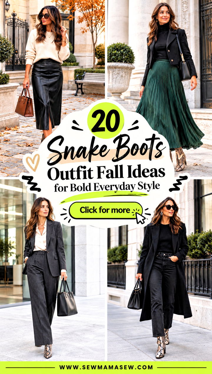 20 Snake Boots Outfit Fall Ideas for Bold Everyday Style - 20 Snake Boots Outfit Fall Ideas for Bold Everyday Style
