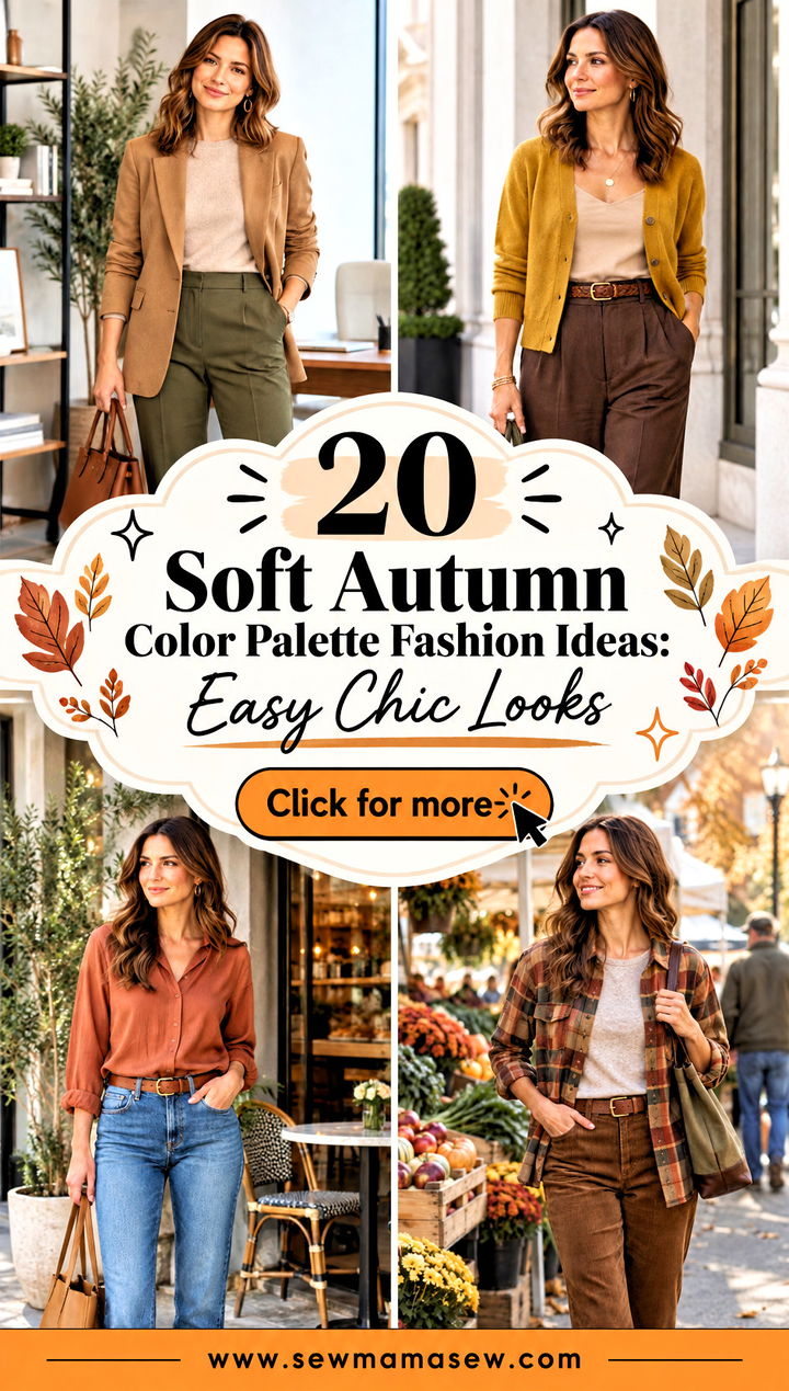 20 Soft Autumn Color Palette Fashion Ideas Easy Chic Looks - 20 Soft Autumn Color Palette Fashion Ideas: Easy Chic Looks