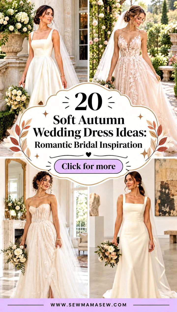20 Soft Autumn Wedding Dress Ideas Romantic Bridal Inspiration - 20 Soft Autumn Wedding Dress Ideas: Romantic Bridal Inspiration