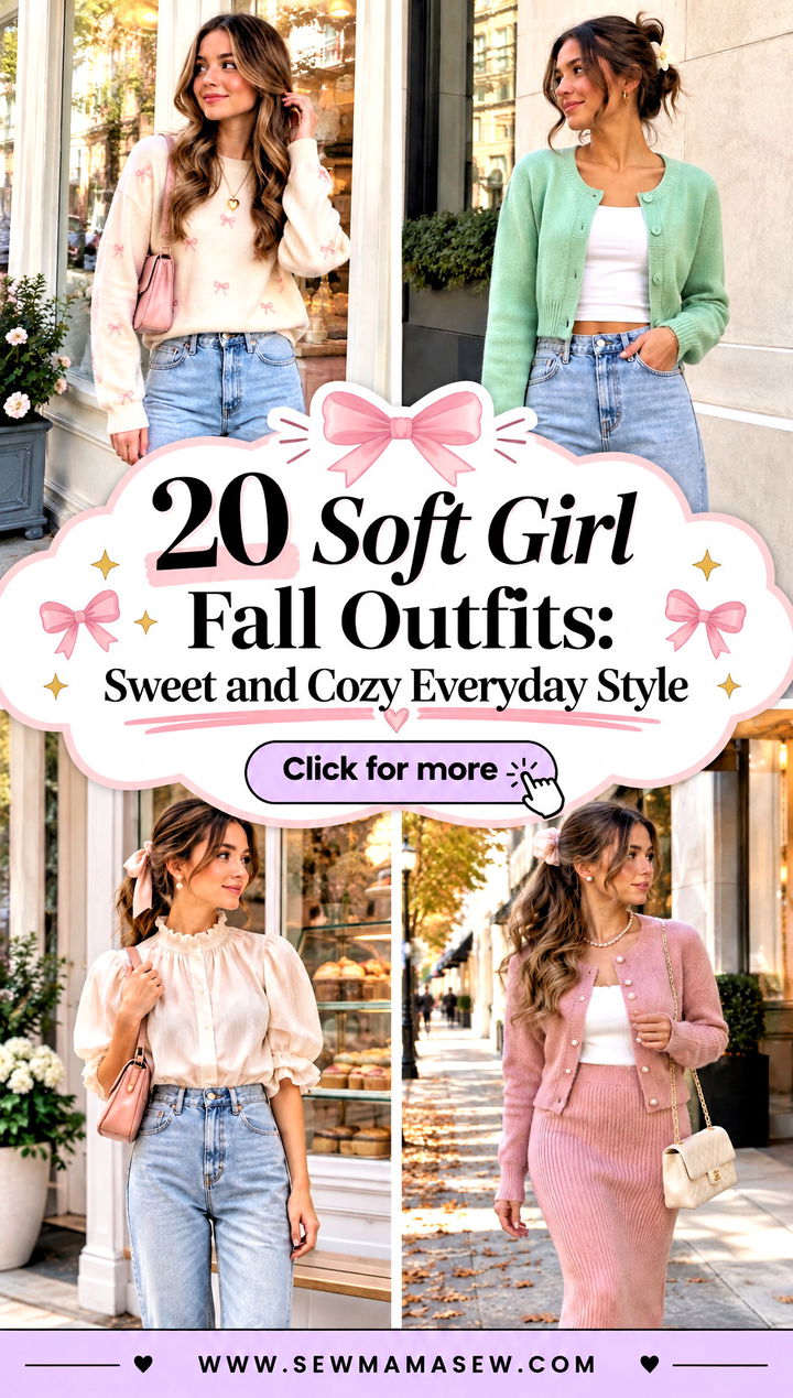 20 Soft Girl Fall Outfits Sweet and Cozy Everyday Style - 20 Soft Girl Fall Outfits: Sweet and Cozy Everyday Style