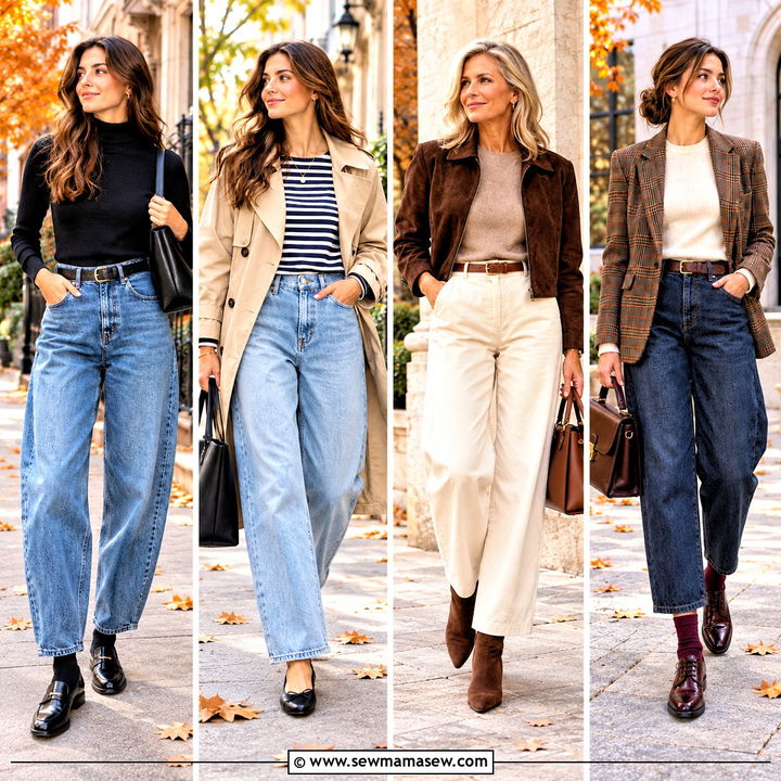 20 Style Barrel Jeans For Fall: Fresh Looks for Cool Days