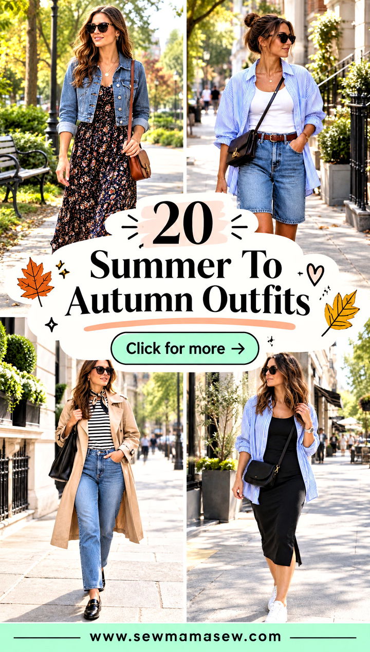 20 Summer To Autumn Outfits Cozy Layers for Changing Days - 20 Summer To Autumn Outfits: Cozy Layers for Changing Days