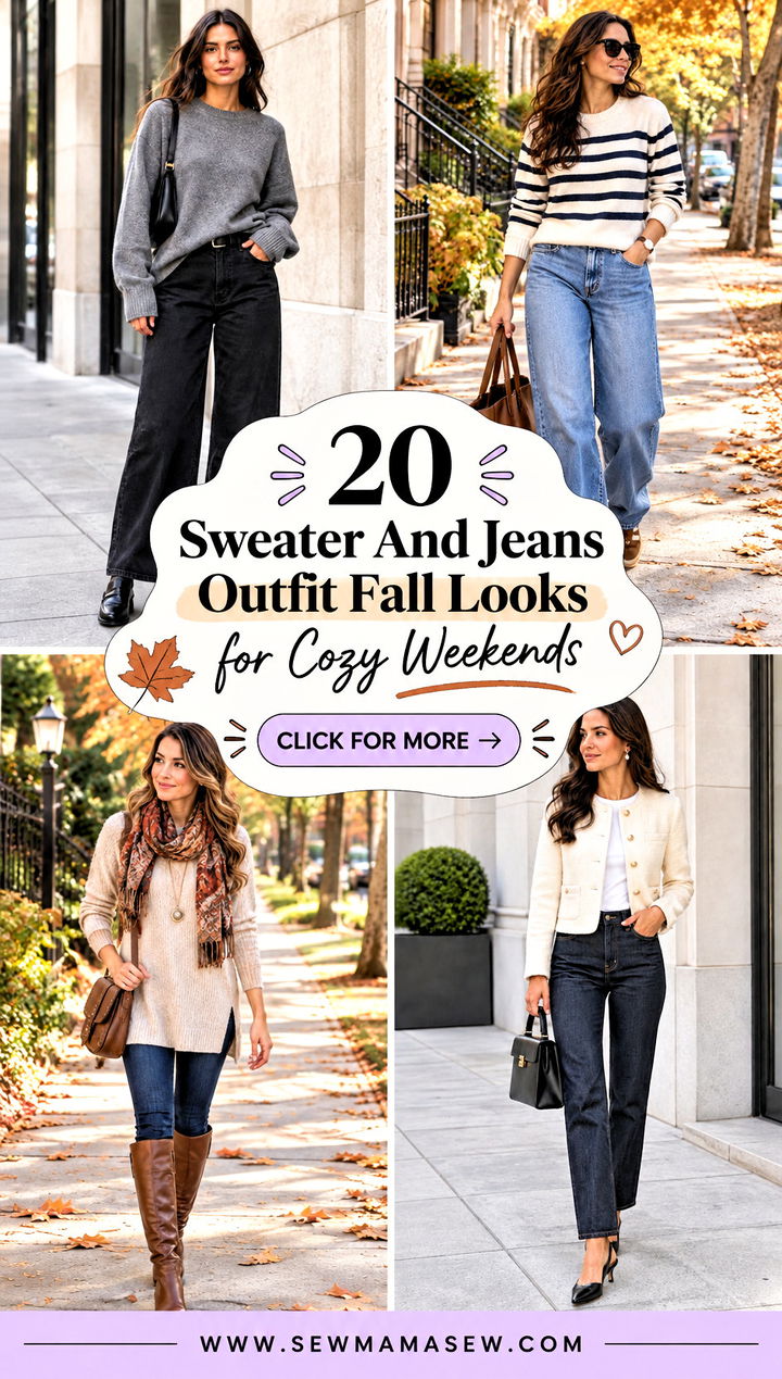 20 Sweater And Jeans Outfit Fall Looks for Cozy Weekends - 20 Sweater And Jeans Outfit Fall Looks for Cozy Weekends