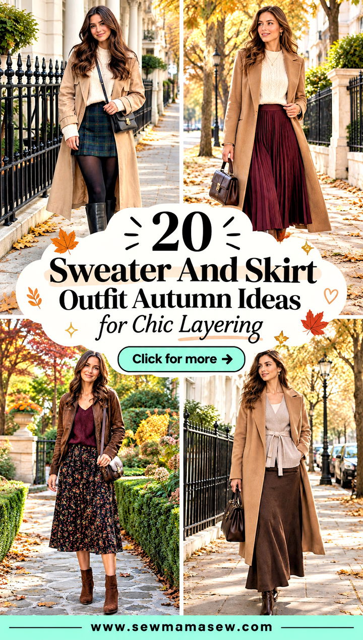 20 Sweater And Skirt Outfit Autumn Ideas for Chic Layering - 20 Sweater And Skirt Outfit Autumn Ideas for Chic Layering