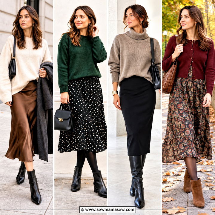 20 Sweater Over Dress Outfit Autumn Ideas for Cozy Layers