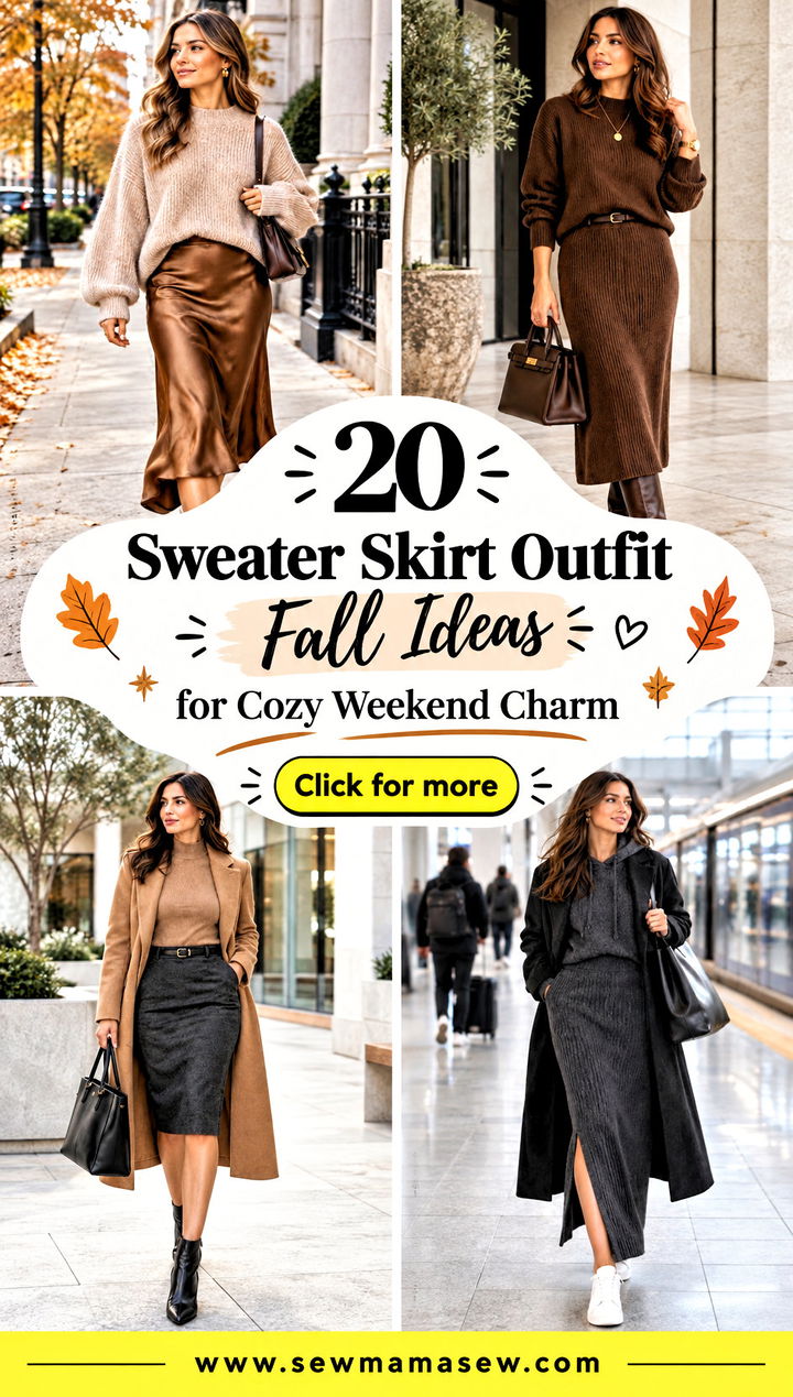 20 Sweater Skirt Outfit Fall Ideas for Cozy Weekend Charm - 20 Sweater Skirt Outfit Fall Ideas for Cozy Weekend Charm
