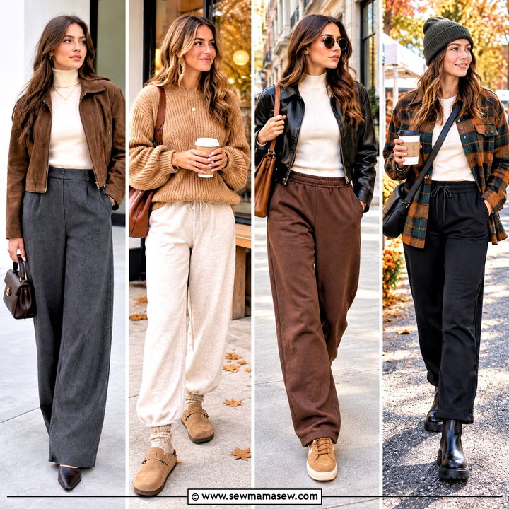 20 Sweatpants Fall Outfit Ideas for Cozy Off-Duty Style