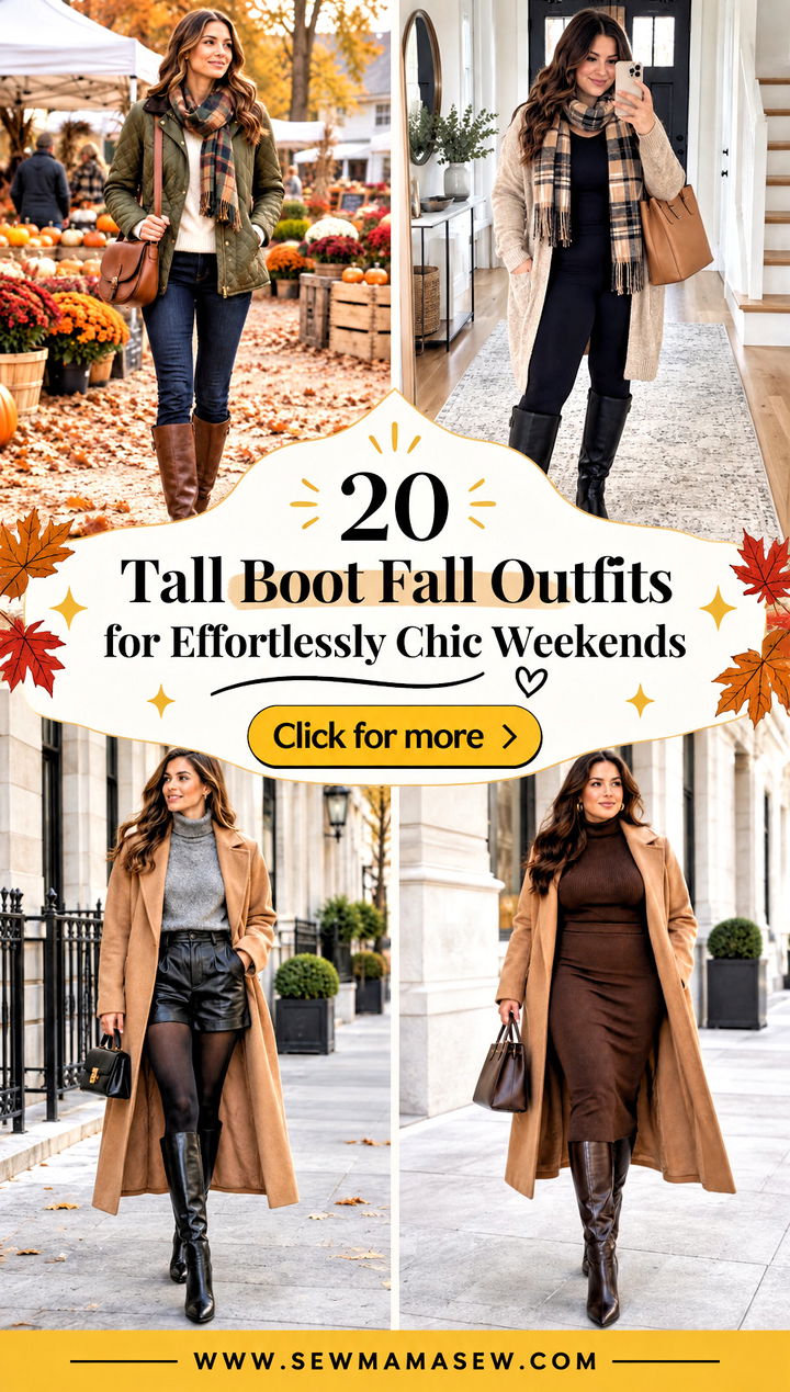 20 Tall Boot Fall Outfits for Effortlessly Chic Weekends - 20 Tall Boot Fall Outfits for Effortlessly Chic Weekends