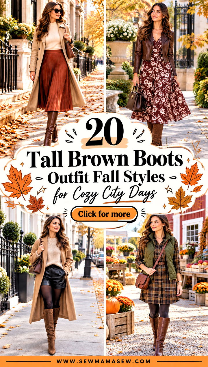 20 Tall Brown Boots Outfit Fall Styles for Cozy City Days - 20 Tall Brown Boots Outfit Fall Styles for Cozy City Days