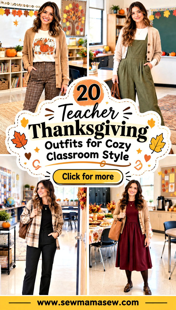20 Teacher Thanksgiving Outfits for Cozy Classroom Style - 20 Teacher Thanksgiving Outfits for Cozy Classroom Style