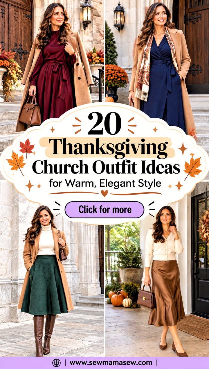 20 Thanksgiving Church Outfit Ideas for Warm Elegant Style - 20 Thanksgiving Church Outfit Ideas for Warm, Elegant Style