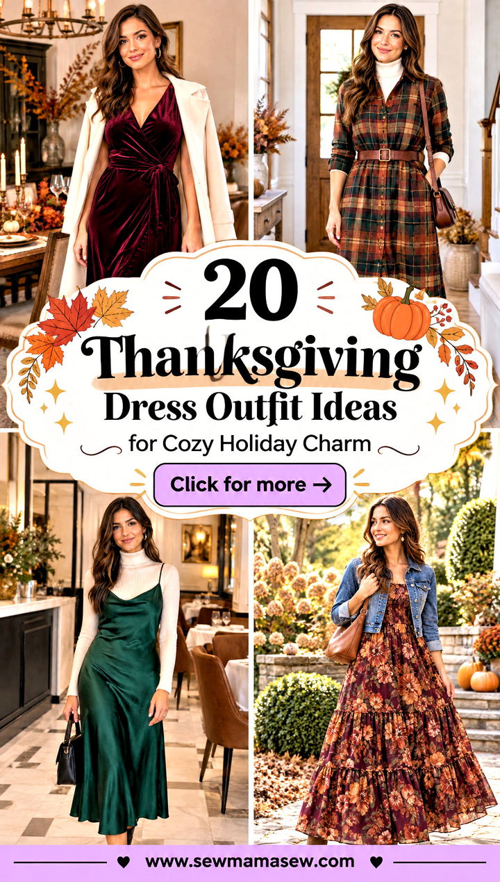 20 Thanksgiving Dress Outfit Ideas for Cozy Holiday Charm - 20 Thanksgiving Dress Outfit Ideas for Cozy Holiday Charm