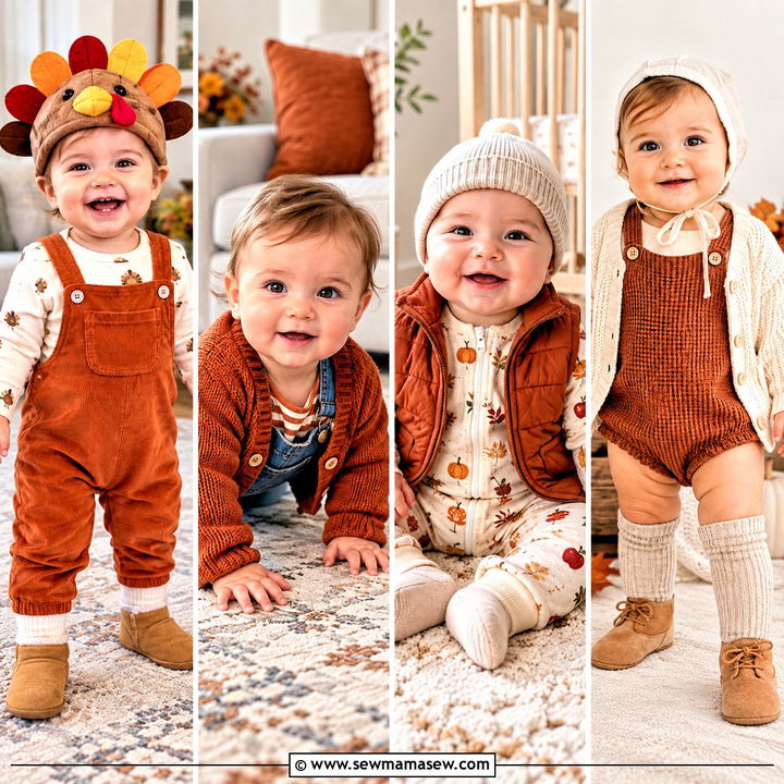 20 Thanksgiving Outfit Ideas for Babies for Sweet Photos