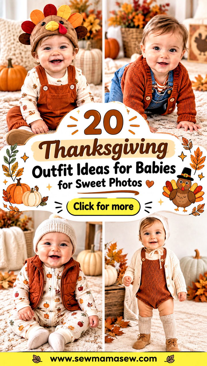 20 Thanksgiving Outfit Ideas for Babies for Sweet Photos - 20 Thanksgiving Outfit Ideas for Babies for Sweet Photos