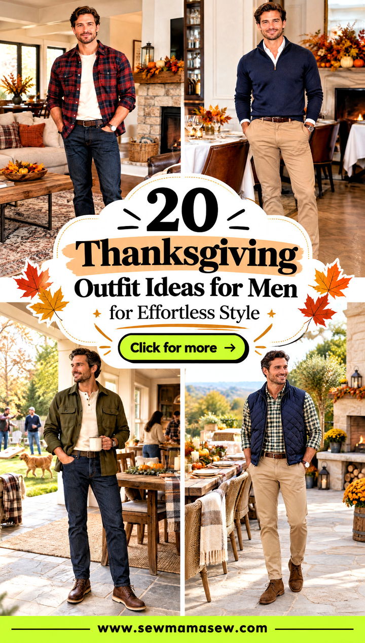 20 Thanksgiving Outfit Ideas for Men for Effortless Style - 20 Thanksgiving Outfit Ideas for Men for Effortless Style