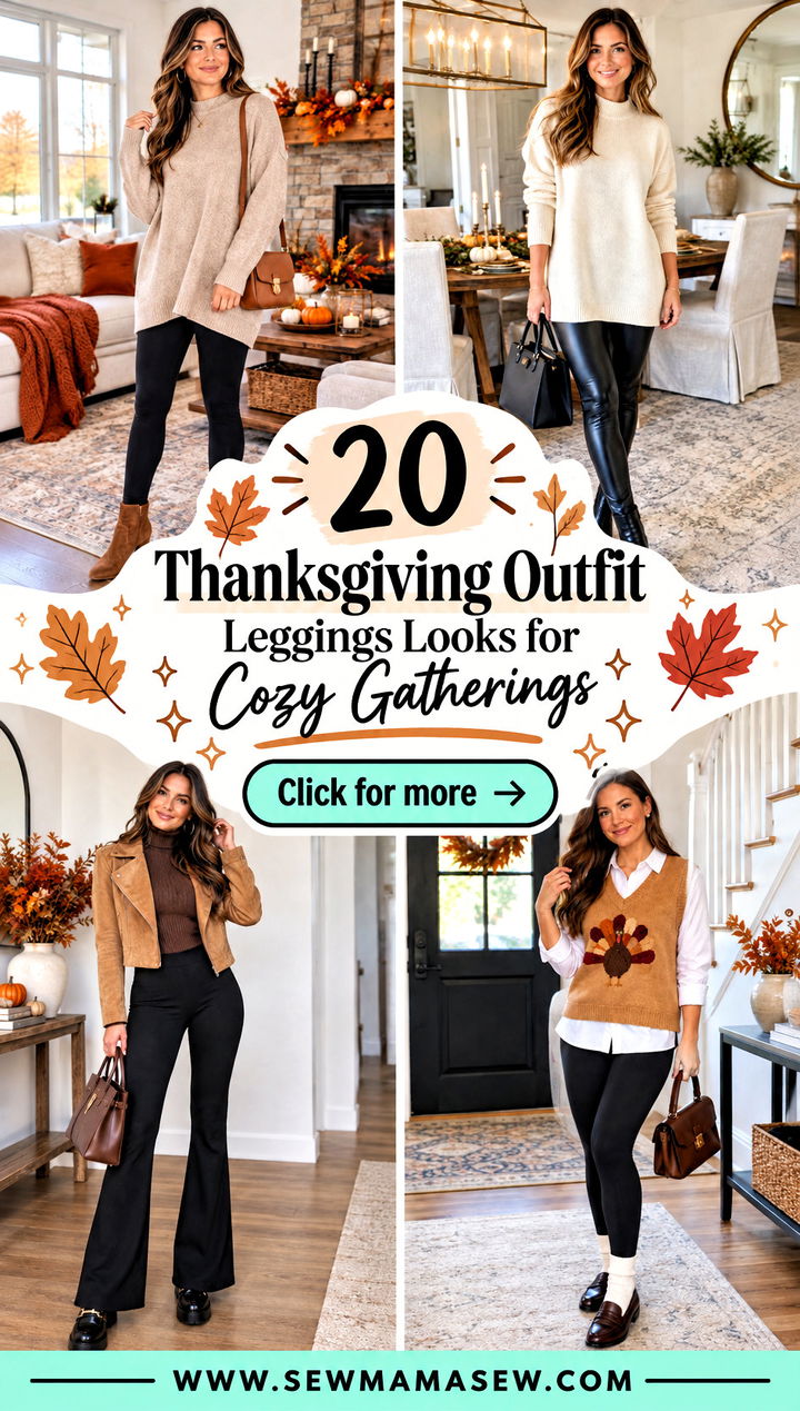 20 Thanksgiving Outfit Leggings Looks for Cozy Gatherings - 20 Thanksgiving Outfit Leggings Looks for Cozy Gatherings