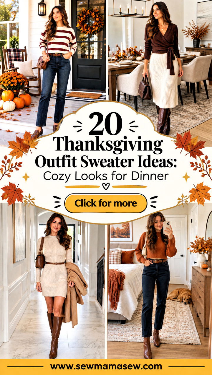 20 Thanksgiving Outfit Sweater Ideas Cozy Looks for Dinner - 20 Thanksgiving Outfit Sweater Ideas: Cozy Looks for Dinner