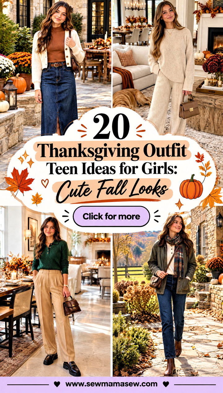 20 Thanksgiving Outfit Teen Ideas for Girls Cute Fall Looks - 20 Thanksgiving Outfit Teen Ideas for Girls: Cute Fall Looks