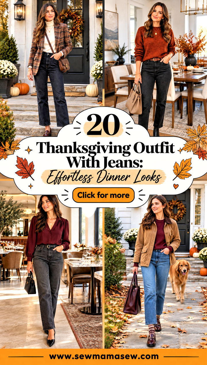 20 Thanksgiving Outfit With Jeans Effortless Dinner Looks - 20 Thanksgiving Outfit With Jeans: Effortless Dinner Looks