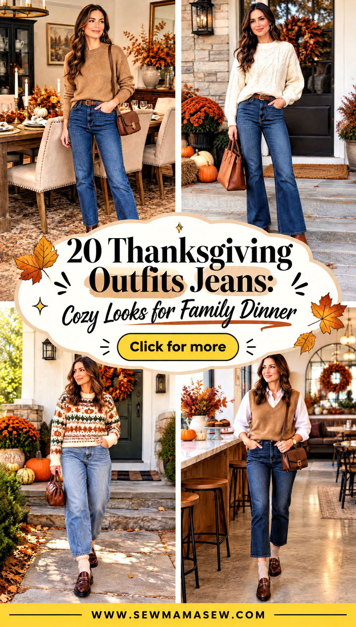 20 Thanksgiving Outfits Jeans Cozy Looks for Family Dinner - 20 Thanksgiving Outfits Jeans: Cozy Looks for Family Dinner