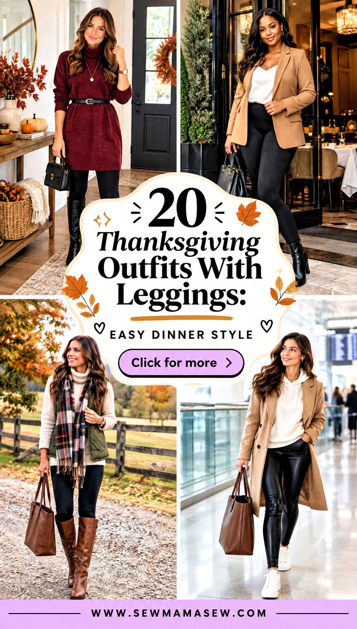 20 Thanksgiving Outfits With Leggings Easy Dinner Style - 20 Thanksgiving Outfits With Leggings: Easy Dinner Style