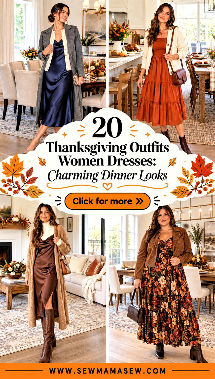 20 Thanksgiving Outfits Women Dresses Charming Dinner Looks - 20 Thanksgiving Outfits Women Dresses: Charming Dinner Looks