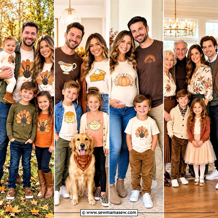 20 Thanksgiving Shirts for Family: Fun Holiday Photo Looks