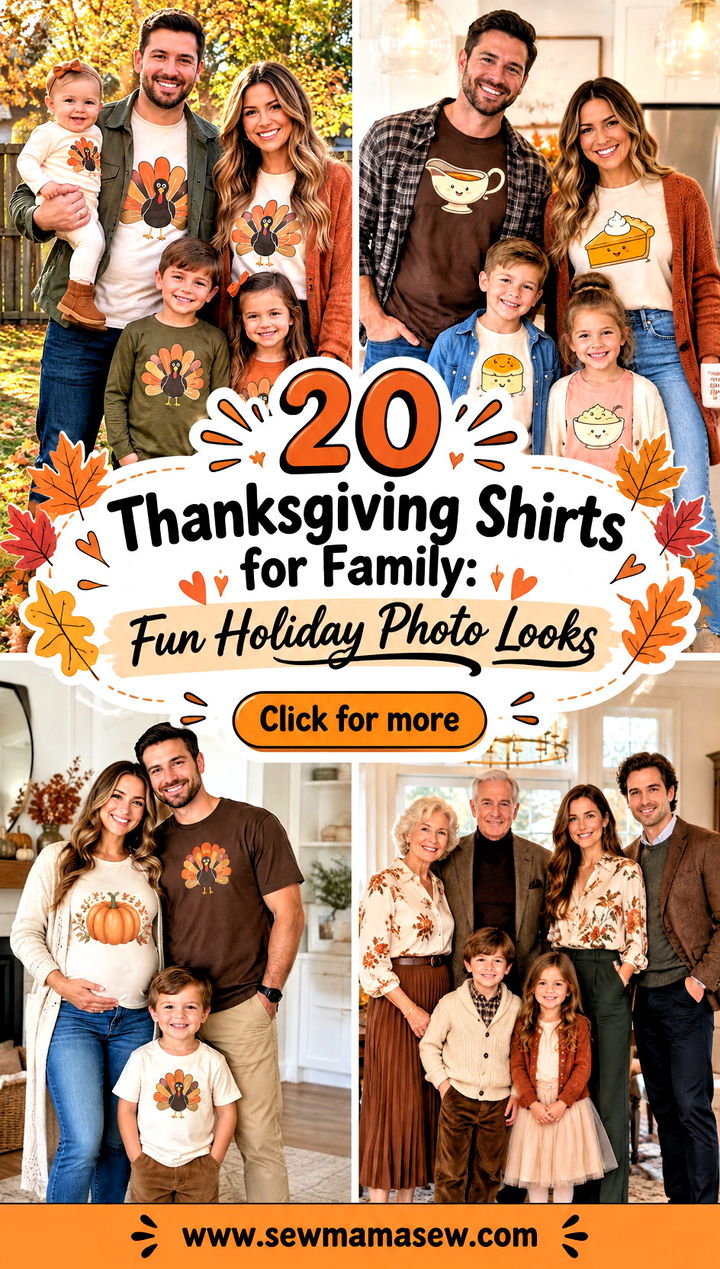 20 Thanksgiving Shirts for Family Fun Holiday Photo Looks - 20 Thanksgiving Shirts for Family: Fun Holiday Photo Looks