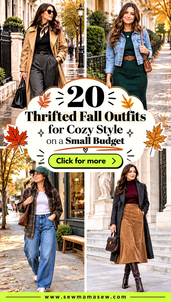 20 Thrifted Fall Outfits for Cozy Style on a Small Budget - 20 Thrifted Fall Outfits for Cozy Style on a Small Budget