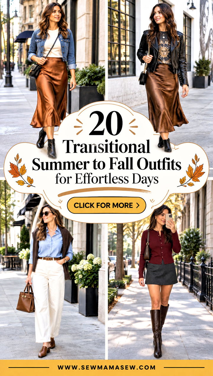 20 Transitional Summer to Fall Outfits for Effortless Days - 20 Transitional Summer to Fall Outfits for Effortless Days