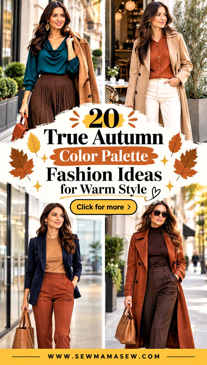 20 True Autumn Color Palette Fashion Ideas for Warm Style - 20 True Autumn Color Palette Fashion Ideas for Warm Style