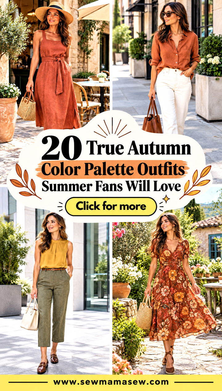 20 True Autumn Color Palette Outfits Summer Fans Will Love - 20 True Autumn Color Palette Outfits Summer Fans Will Love