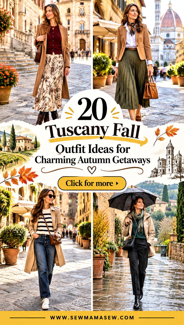 20 Tuscany Fall Outfit Ideas for Charming Autumn Getaways - 20 Tuscany Fall Outfit Ideas for Charming Autumn Getaways