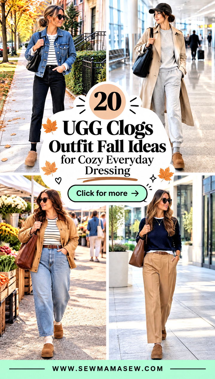 20 UGG Clogs Outfit Fall Ideas for Cozy Everyday Dressing - 20 UGG Clogs Outfit Fall Ideas for Cozy Everyday Dressing